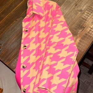 Isaac Mizrahi Houndstooth Rain Coat